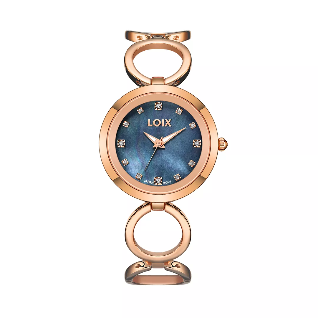 Reloj mujer L1193-3 Oro rosa con tablero negro