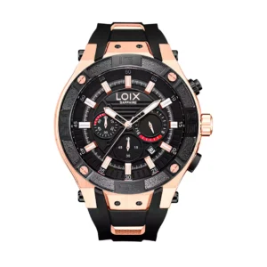 Reloj hombre LA2110-4 Negro con oro rosa