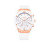 Reloj hombre referencia LA2126-5 Blanco con oro rosa, bisel blanco, tablero blanco