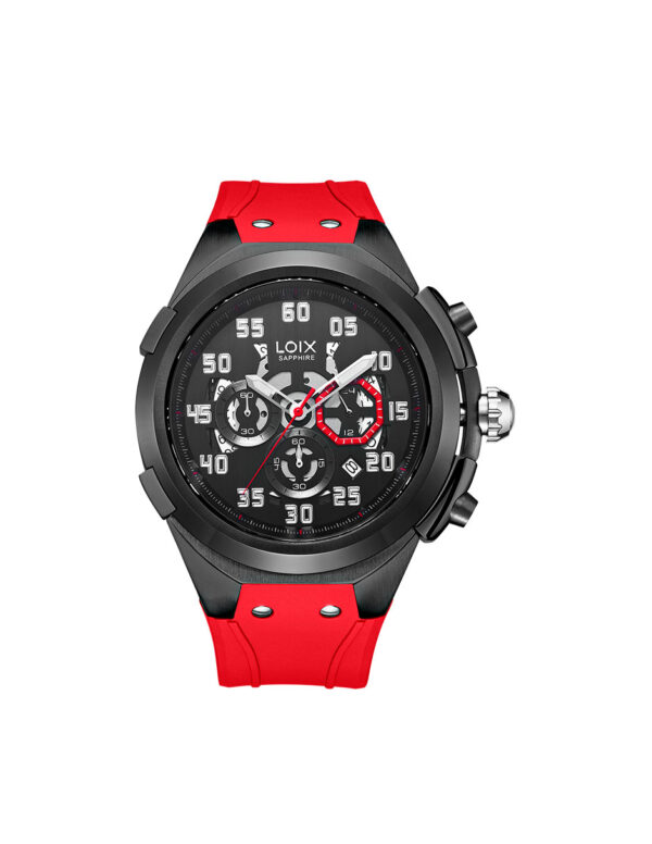 Reloj hombre referencia LA2150-4 Rojo con negro, tablero negro